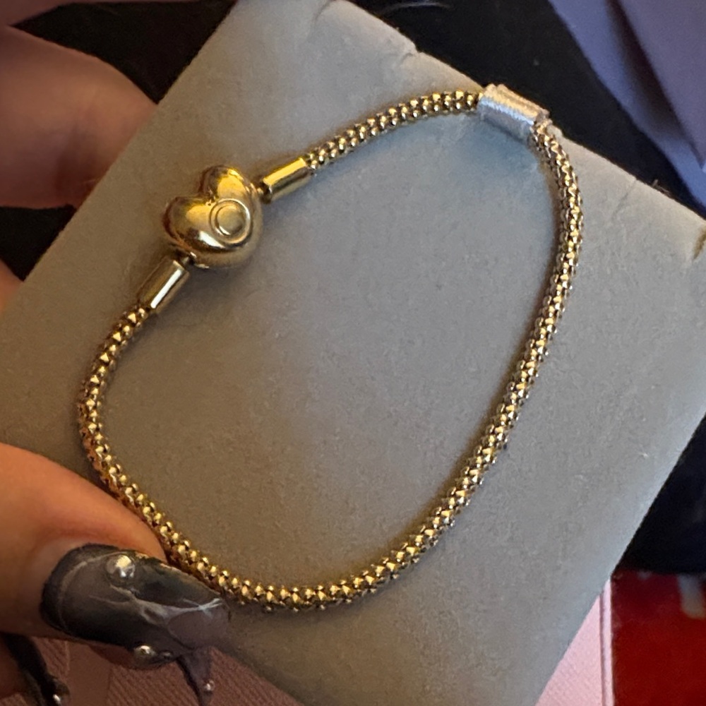 Pandora Gold Heart Clasp Bracelet